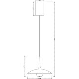  MAXLIGHT P0674 - LED luster na sajli MANUKA LED/12W/230V &amp;Oslash; 28 cm zlatna/bež Slike