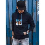 DStreet Bluza męska ocieplana z kapturem granatowa | Shoptok.si