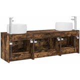  Set namještaja za kupaonicu 3 kom. Dimljeni hrast Smeđa 49,5 x 44,5 x 66 cm | shoptok.hr