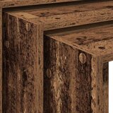  Uklapajući stolići boja starog drva 3 kom od konstruiranog drva | shoptok.hr