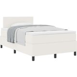  Krevet s box springom s krem madracem 120x200 cm Baršunasta tkanina | shoptok.hr