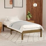 Furnova Posteljni okvir medeno rjav iz trdne borovine 100x200 cm, (21940889) Cene