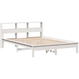 vidaXL okvir kreveta bez madraca bijeli 140 x 190 cm masivna borovina | shoptok.hr