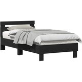  Krevetna konstrukcija s uzglavljem Crni hrast 193 x 95 x 88 cm | shoptok.hr