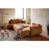 Miuform Ciglasta sklopiva kutna garnitura od samta (s lijevim kutom/u obliku slova "U") Lazy Lukka – | shoptok.hr