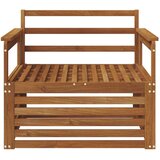  2 Komad Sofa s naslonima Čvrsto drvo akacije Prirodna - Prirodna Otvoreni okvir | shoptok.hr