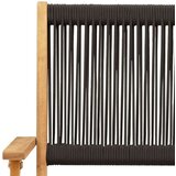  3-dijelni bistro set od polipropilen i masivnog drva crni | shoptok.hr