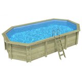  Drveni bazen NEMO 7,3x3,97 - V.1,45 m - sidrenje betoniranjem | shoptok.hr