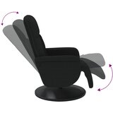  Naslonjač s osloncem za noge crna baršunasta | shoptok.hr