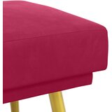  Klupa s dvostrukim slojem Vinska crvena 120 x 45 x 46 cm Baršun | Eponuda.com