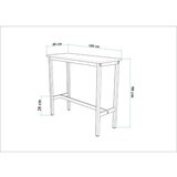 Hanah home mola 100 - karina white white bar table | ePonuda.com