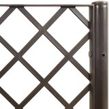  Vrtna sadilica s rešetkom smeđa 160 x 160 x 140 cm PP | shoptok.hr
