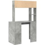 vidaXL Stol s policom Beton siva 91 x 50 x 149 cm Konstruirano drvo | shoptok.hr