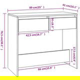 Konzolni stol crni 89 x 41 x 76 5 cm čelični | shoptok.hr