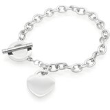 Narukvica Elegant Heart - Srebrna KP28713 | Shoptok.si