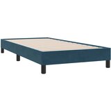 Box Spring krevet s madracem tamnoplavi 80x210 cm baršun | shoptok.hr