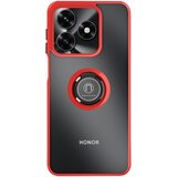 AVIZAR Ovitek za Honor X5c Plus 4G z vrtljivim magnetnim obročem in mat zaključkom, Rdeča, (5000190060) | Shoptok.si