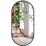  Ovalno ogledalo 100x50 cm s crnim okvirom | shoptok.hr