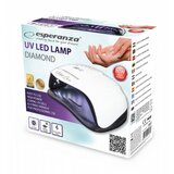 Esperanza (EBN007) Diamantna UV svetilka za sušenje laka za nohte, bela | Shoptok.si