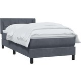 vidaXL Box spring krevet s madracem tamnosivi 80 x 220 cm baršunasti | shoptok.hr