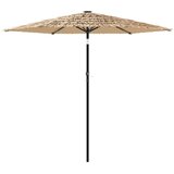  Vrtni suncobran s čeličnom šipkom smeđi 268x268x226 cm | shoptok.hr