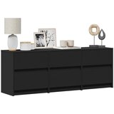 Maison Chic TV omarica - TV stojalo - Televizijska omarica z LED črna 140x34x50 cm inženirski les, (21699556) | Shoptok.si