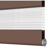 vidaXL zebra senčilo rjave 125x150 cm tkanina širina 120,9cm poliester | Shoptok.si