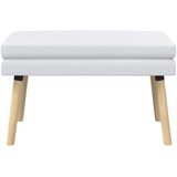  Klupa s dvostrukim slojem Bijela 80 x 40 x 47 cm Tkanina | shoptok.hr