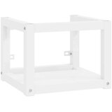 stenski kopalniški regal bel 40x38x31 cm železo, (20580032) | Shoptok.si