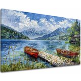  Pejzaž na platnu slika mesto za odmor- akrilni detalji Cene