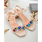 Resti Women's Sandals on a post with crystals Osdar | shoptok.hr