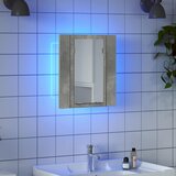  LED kupaonski ormarić s ogledalom siva boja betona akrilni | shoptok.hr