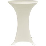  Navlaka za stol za stajanje Ø 80 cm krem rastezljiva 4 kom | shoptok.hr