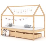 vidaXL Okvir za dječji krevet s ladicama 90 x 200 cm od borovine Cijene