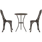 Bistro set za vrt 3 pcs Bronzana Aluminij | Eponuda.com