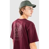 Santa Cruz Topo Dot T-shirt dark cherry Cene
