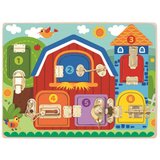 Tooky_Toy igračka drvena Aktiviti ploča naučiti otključati i zaključati TK044 | Eponuda.ba