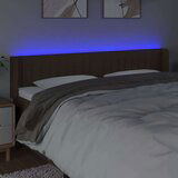 Posteljno vzglavje temno rjavo 183x16x78/88 cm blago, (20953118) | Shoptok.si