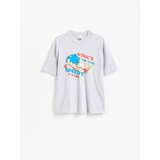 Reserved Predimenzionirana majica kratkih rukava Sonic - svijetlo siva | shoptok.hr