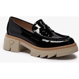 Resti Black women's eco leather patent leather moccasins Sepop- Footwear | ePonuda.com