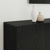 TV Jedinice Zidne 6 pcs Crni hrast Konstruirano drvo | shoptok.hr