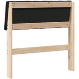  Tapecirani uzglavlje Crna 80 cm Čvrsto borovo drvo | shoptok.hr