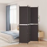 vidaXL Paravan 3-delni rjav 150x220 cm blago | Shoptok.si