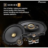 Pioneer Auto zvučnici 17cm 350W sa odvojenim visokotoncima TS-A1601C | Eponuda.ba