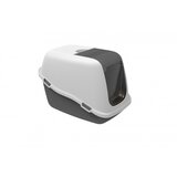 Petmax Proizvod sa nedostatkom - OUTLET - toalet za macke comfort siva 57x39x41h ( 50135 ) u