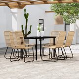  7-dijelni vrtni blagovaonski set boja hrasta | shoptok.hr