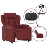  Električni naslonjač od umjetne kože crvena boja vina | shoptok.hr