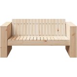  Vrtni kauč Prirodna 134 x 60 x 62 cm Čvrsto borovo drvo | shoptok.hr