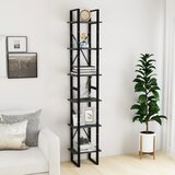 vidaXL Visoka omara siva 40x30x210 cm trdna borovina Cene
