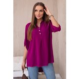 Kesi Włoski Blouse with a longer back violet | Shoptok.si